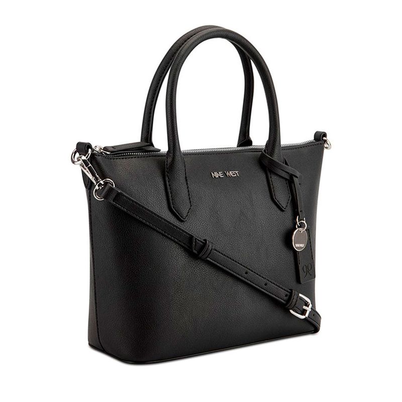 Nine West Ellis Satchel Umhängetasche Damen – Mit Abnehmbarem Crossbody-Gurt, Reißverschluss, Polyester-Futter