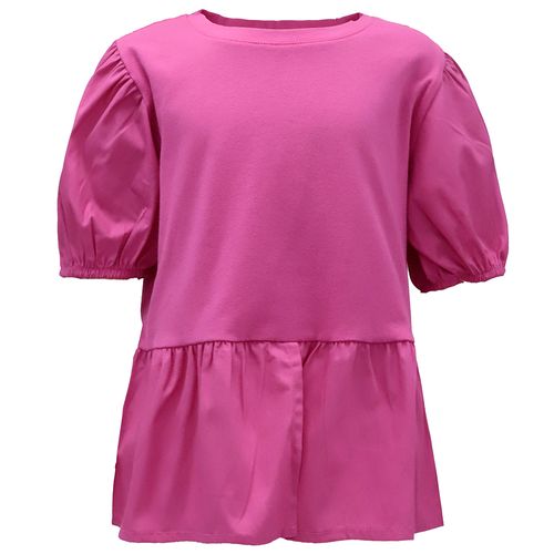Blusa rosada sólido para niña