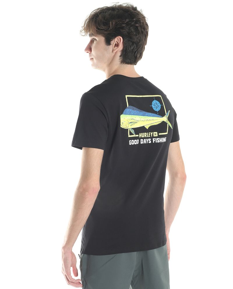 104740574-Camiseta-Hurley-negra-con-estampado--Good-Days-Fishing--para-hombre