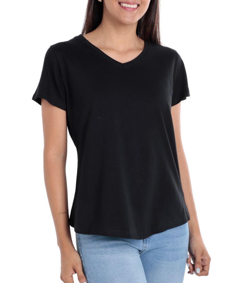 104699980-Camiseta-Nicolle-negra-manga-corta-para-mujer