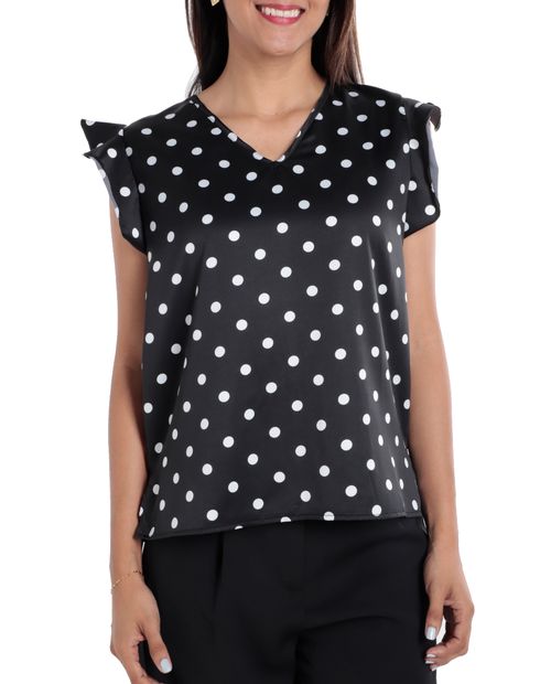 Blusa Spunky formal manga corta para mujer