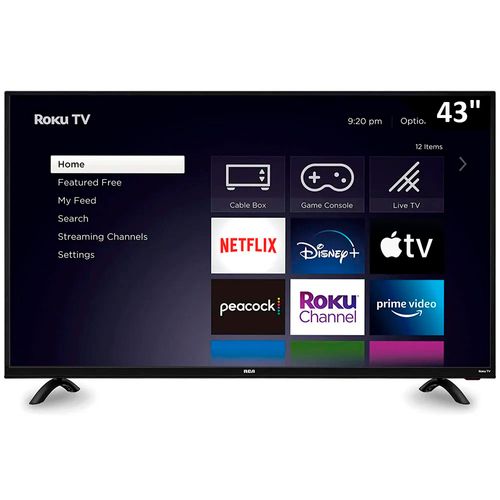 Pantalla RCA LED smart 43" Full HD Roku // RC43RKFHD