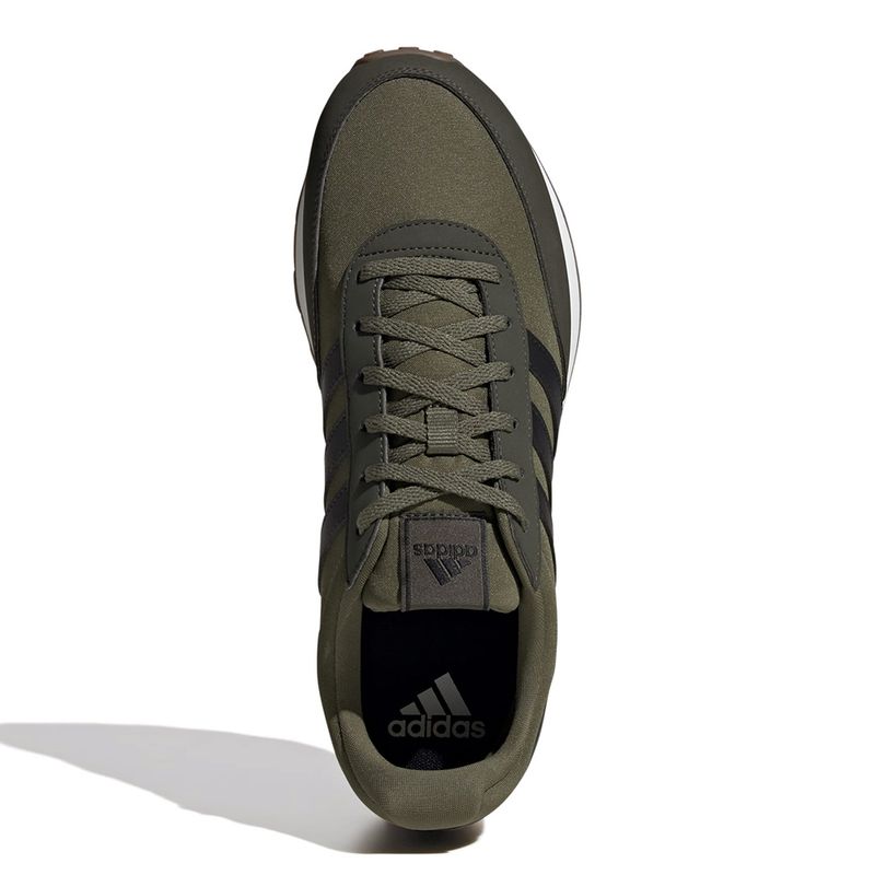 Zapato deportivo casual Adidas Run 60s verde negro para hombre