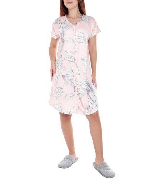 Bata Parisien estampada manga corta para mujer