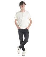 104765977-Camisa-henley-Orange-beige-solida-para-hombre