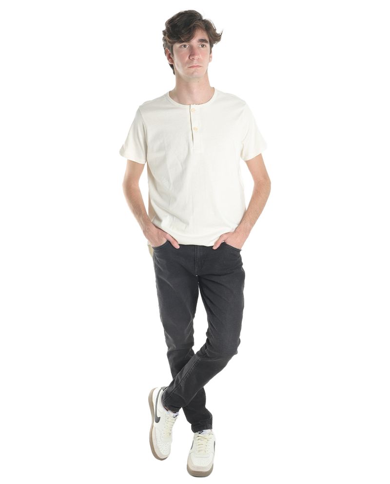 104765979-Camisa-henley-Orange-beige-solida-para-hombre