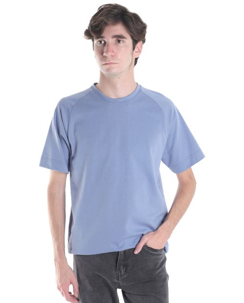 Camiseta oversize fit Orange azul sólida para hombre