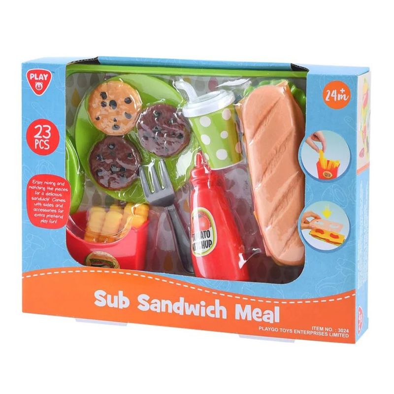Play Set Comida de Restaurante Sándwich 23 Piezas Siman Costa Rica
