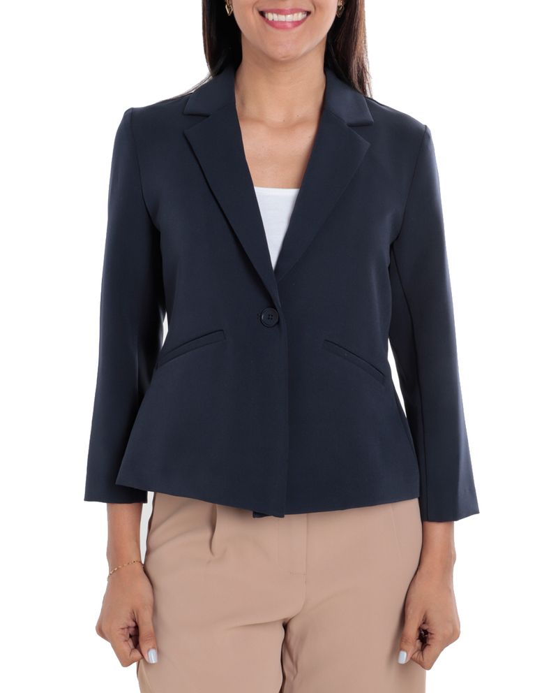 104756558-Blazer-Sabrina-azul-manga-3-4-para-mujer