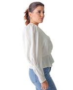 104688783-Blusa-DKNY-peplum-manga-larga-para-mujer