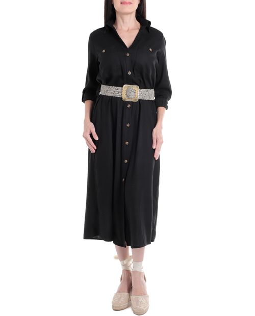 Vestido Marcella shirt dress mangas roll up para mujer