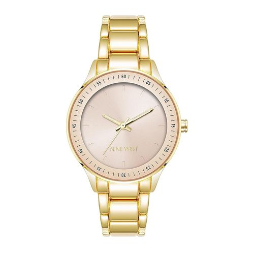 Reloj Nine West análogo metálico dorado para mujer