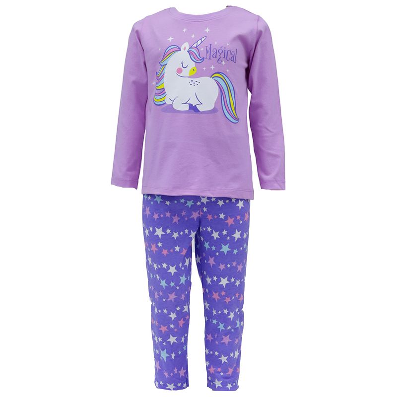104617300-Pijama-de-2-piezas-bicolor-con-estampado-para-niña