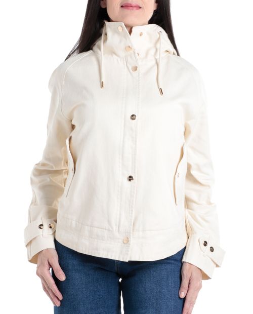 Chaqueta Sabrina beige hooded para mujer