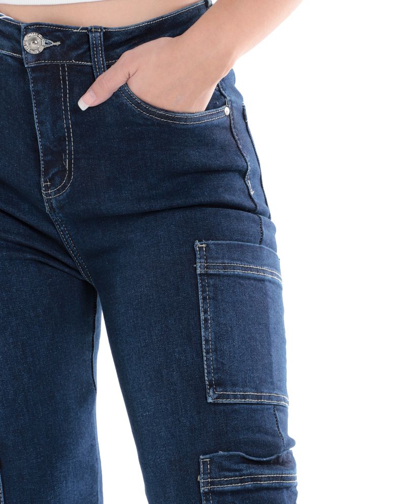 104724147-Jeans-Most-Wanted-cargo-azul-de-cintura-alta-para-mujer