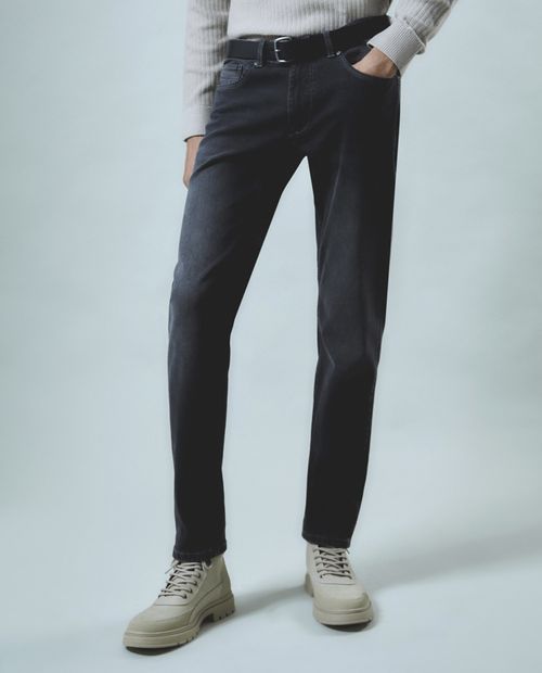 Jeans Sfera slim fit gris oscuro denim para hombre