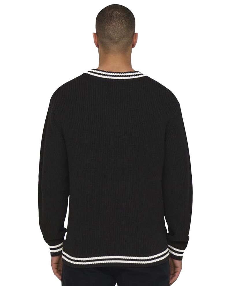 104776223-Sueter-Only-and-Sons-regular-fit-negro-acanalado-para-hombre