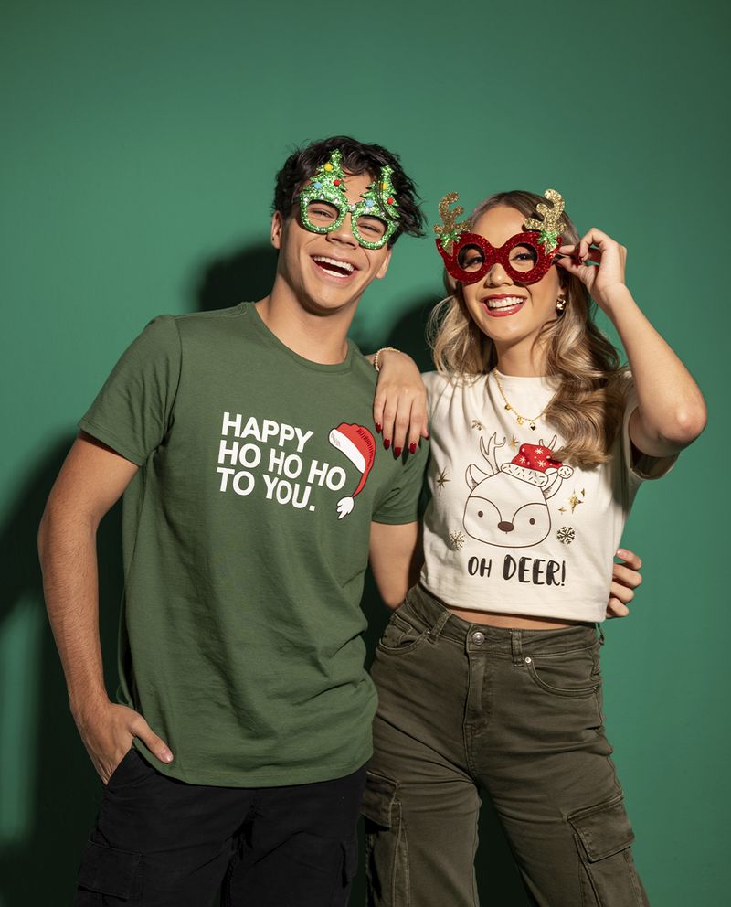 104744105-Camiseta-Orange-verde--Happy-ho-ho...--para-hombre