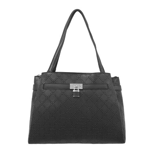 Cartera tote Nine West Josey color negro para mujer