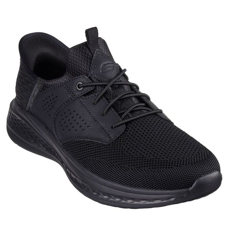 Zapatos comodos hombre skechers negras clearance