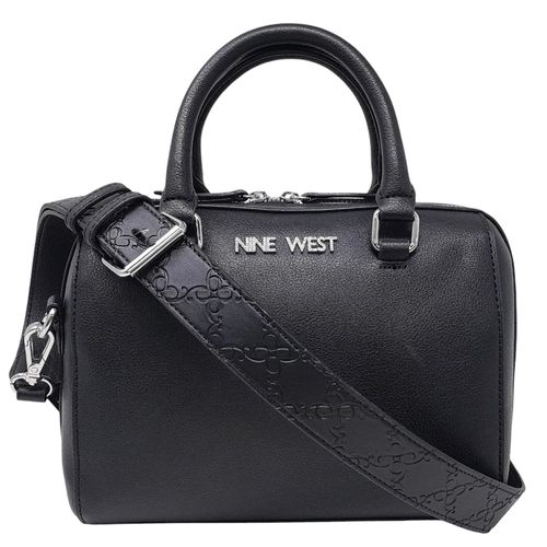 Cartera satchel Nine West color negro para mujer