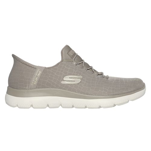 Zapato casual Skechers Summits color beige para mujer