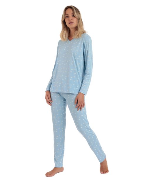 Pijama con pantalón Admas estampada para mujer