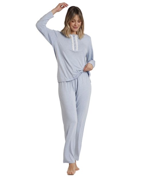 Pijama con pantalón Admas estampada para mujer