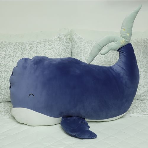 Cojín infantil con forma de ballena 90 cm