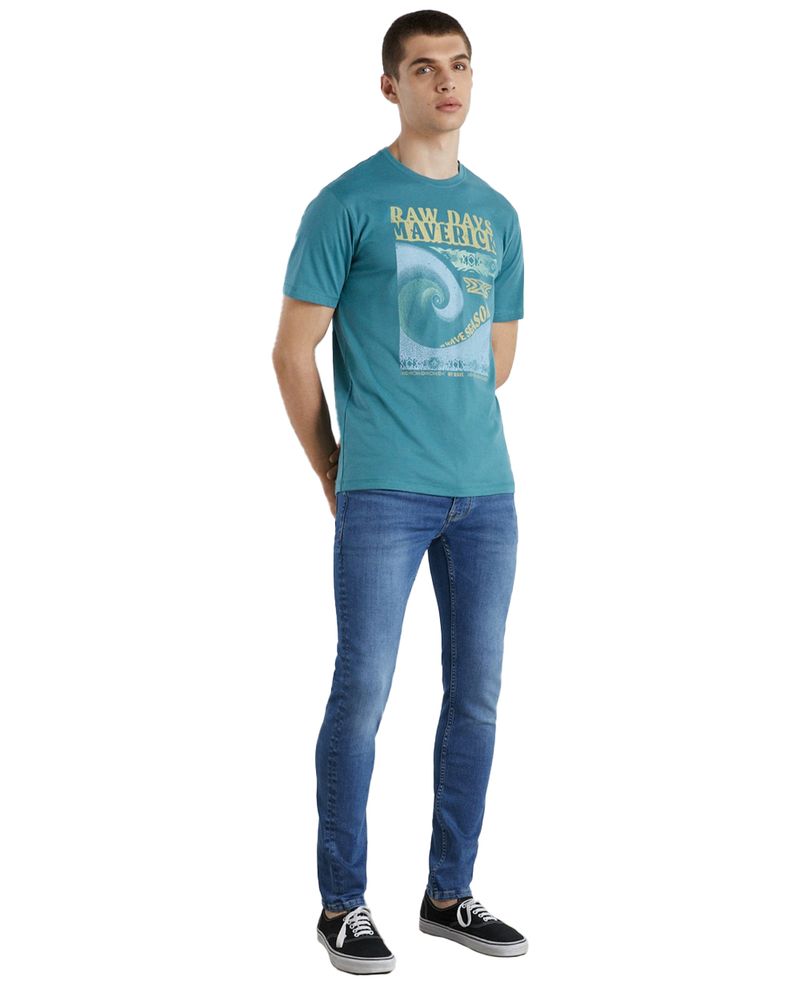 104768623-Camiseta-Easy-Wear-verde-estampado-ola-para-hombre