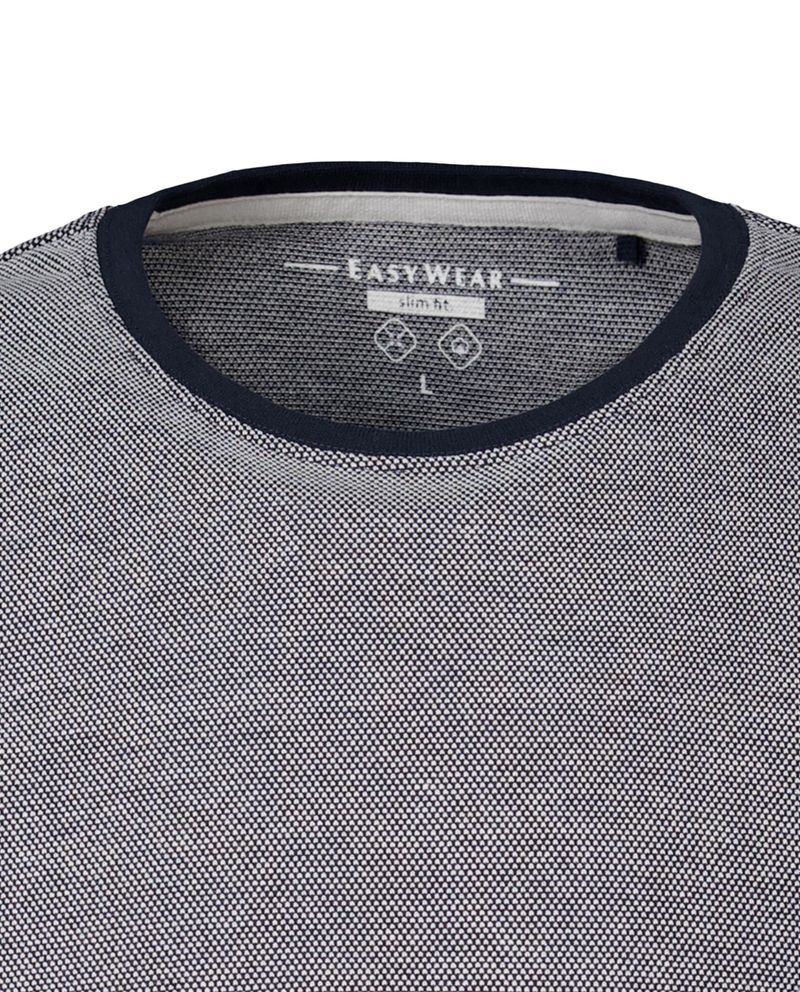 104768652-Camiseta-Easy-Wear-azul-mini-print-para-hombre