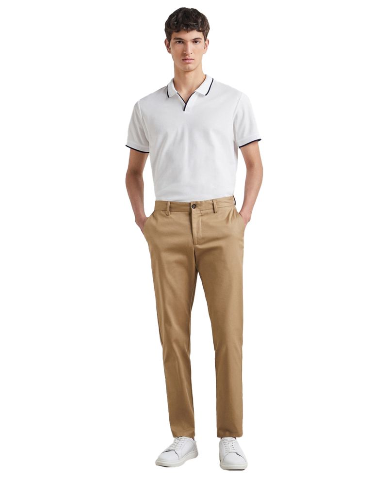 104768673-Camisa-polo-Easy-Wear-blanca-solida-para-hombre