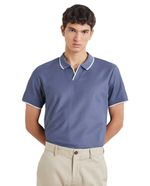 104768687-Camisa-polo-Easy-Wear-azul-solida-para-hombre