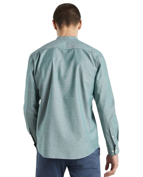 Camisa oxford regular fit Easy Wear verde heather para hombre