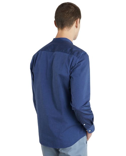 Camisa oxford regular fit Easy Wear navy heather para hombre