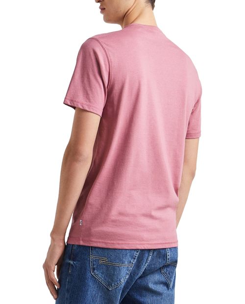 Camiseta Easy Wear rosada estampada casco para hombre
