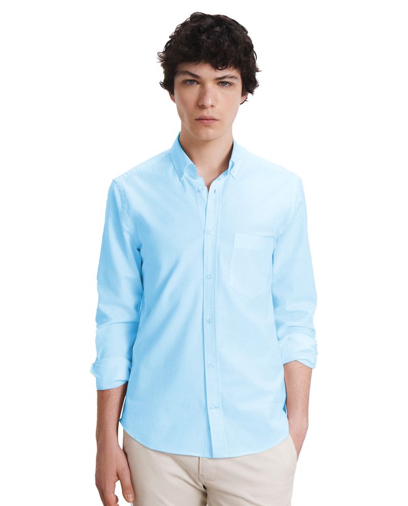 104768700-Camisa-casual-oxford-Easy-Wear-celeste-solida-para-hombre