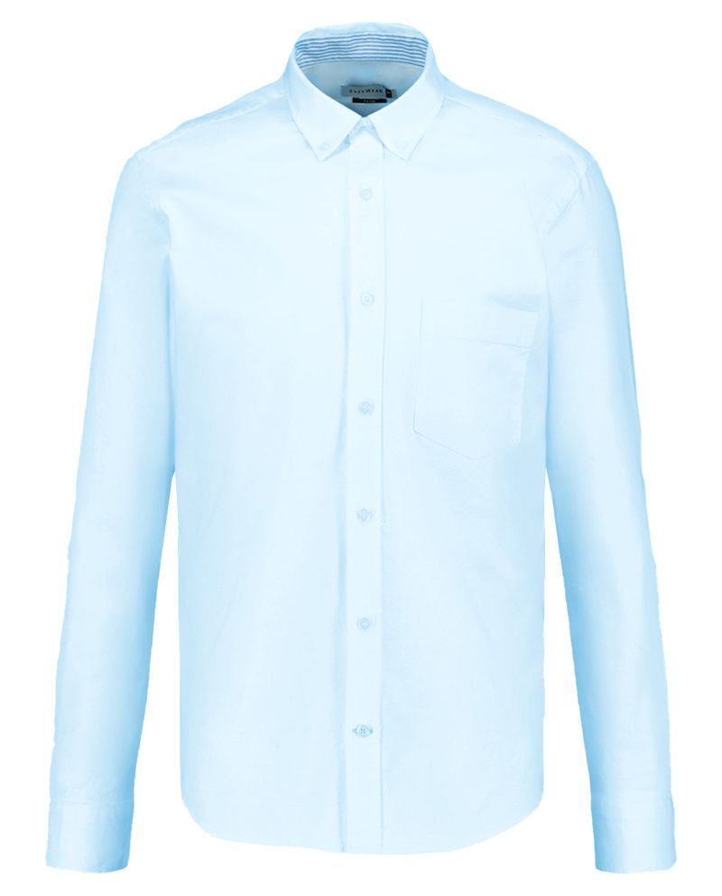 104768700-Camisa-casual-oxford-Easy-Wear-celeste-solida-para-hombre