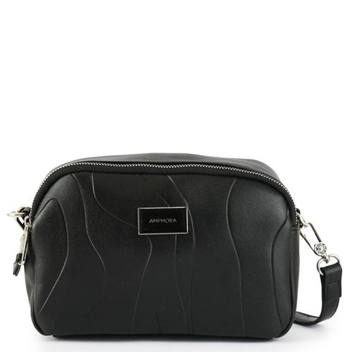 Cartera crossbody Amphora color negro para mujer