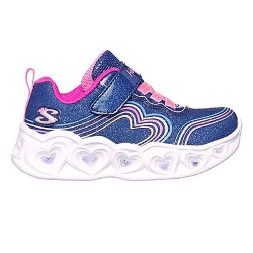 Zapato deportivo Skechers azul/ rosado para niña bebé