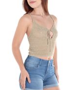 104618663-Blusa-Orange-crop-top-verde-de-tirantes-para-mujer