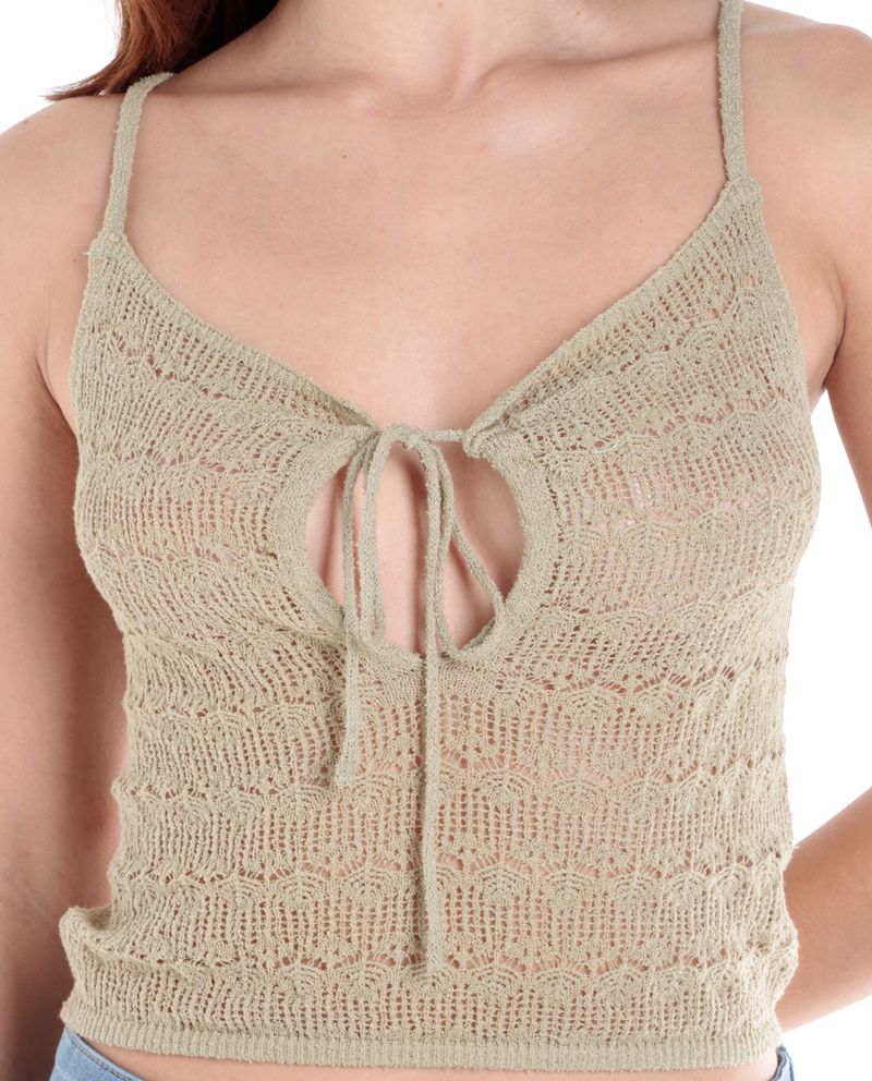 104618663-Blusa-Orange-crop-top-verde-de-tirantes-para-mujer