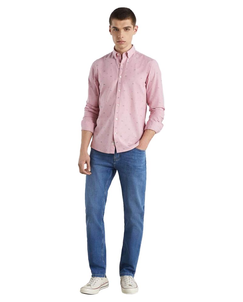 104768791-Jeans-straight-fit-Easy-Wear-azul-denim-para-hombre
