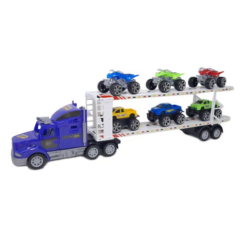 Motor extreme set camión trasportador de autos c/ fricción