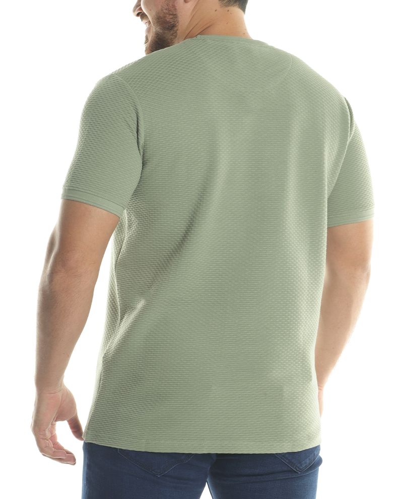 104700181-Camiseta-Denim---Flower-verde-con-textura-para-hombre