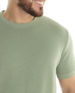 104700181-Camiseta-Denim---Flower-verde-con-textura-para-hombre