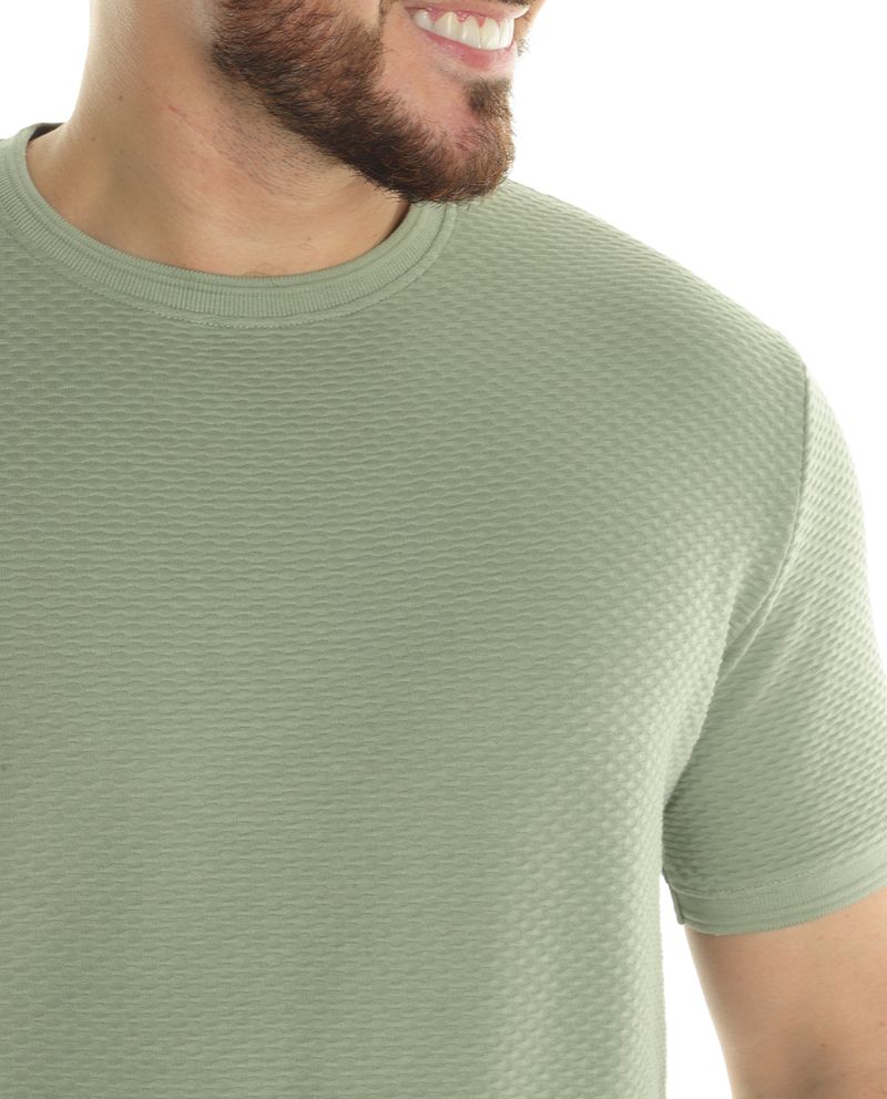 104700181-Camiseta-Denim---Flower-verde-con-textura-para-hombre