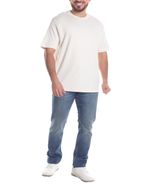 104700185-Camiseta-oversize-fit-Denim---Flower-ivory-con-textura-para-hombre