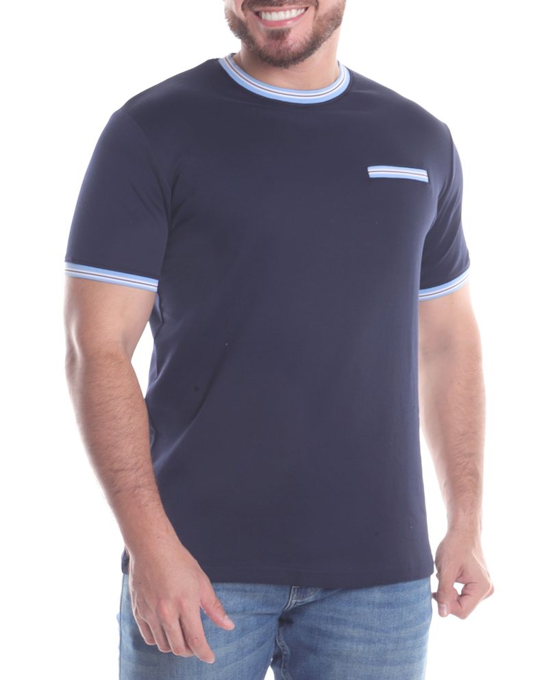 104700193-Camiseta-Denim---Flower-navy-solida-para-hombre