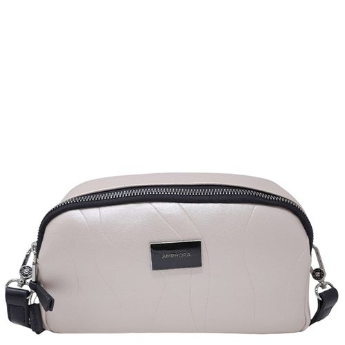 Cartera crossbody Amphora Benoit color beige para mujer